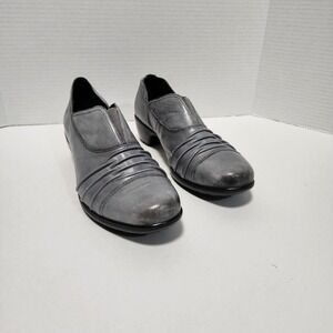 ROMIKA Women's BANJA 04 Slip-On Shoes Leather DARK GREY  38 US 8